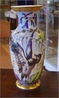 Large hand painted vase
