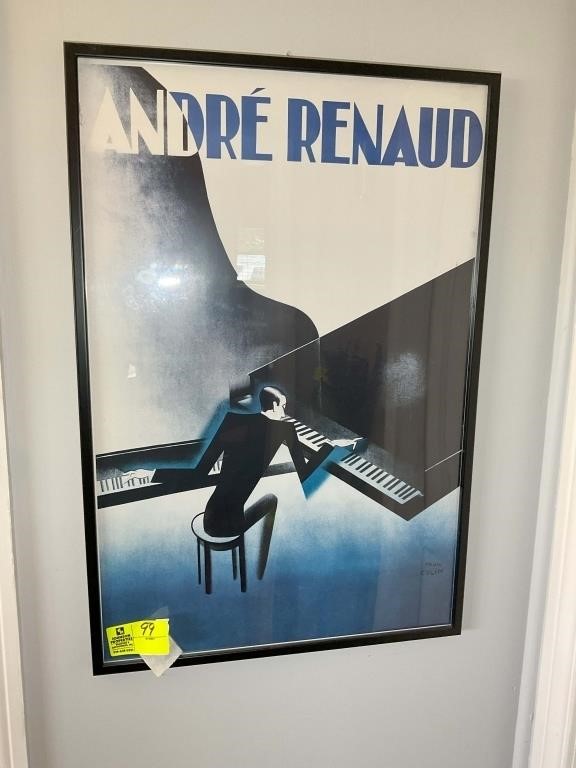 FRAMED POSTER ANDRE RENAUD