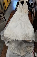 Hopeless Romantic wedding gown, size 14