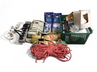 Surge Protector, Rope, Household Light Bulbs