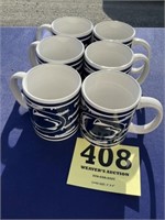 Six Penn State coffee mugs