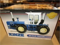Spec Cast Kinze Big Blue Tractor, Authentic Twin
