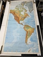 Old world map, army map service, corps of