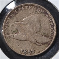 1857 FLYING EAGLE CENT VG