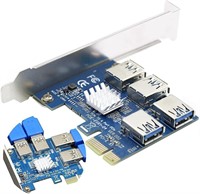 NEW $31 PCIe 1 to 4 Riser Card