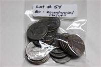 Bicentennial Half Dollar, 20 coins