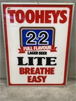 Original 1980’s Perspex TOOHEYS Pub Sign 750x1000