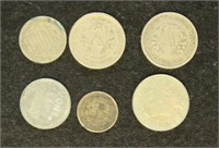 US Coins Small 19th Century Group, includes 2 1883