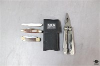 Old Timer, SOG Pocket Knives / 4 pc