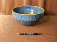 Antique Blue Crock Bowl -