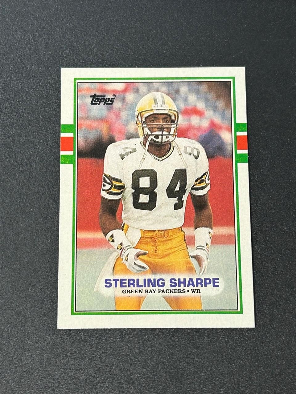 1989 Topps Sterling Sharpe Rookie Card