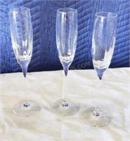 3 Dorset Champagne Glasses $70