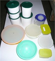 Vinyl Canister Set and Tupperware