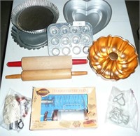 Rolling Pins, Molds, Mirro Pastry Press Set