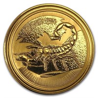 2017 Republic Chad 1oz Gold Deathstalker Scorpion