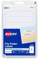 Avery File Folder Labels, Laser and Inkjet