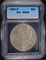 1901-O MORGAN DOLLAR ICG MS65