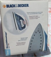Black and Decker iron in box, appears used