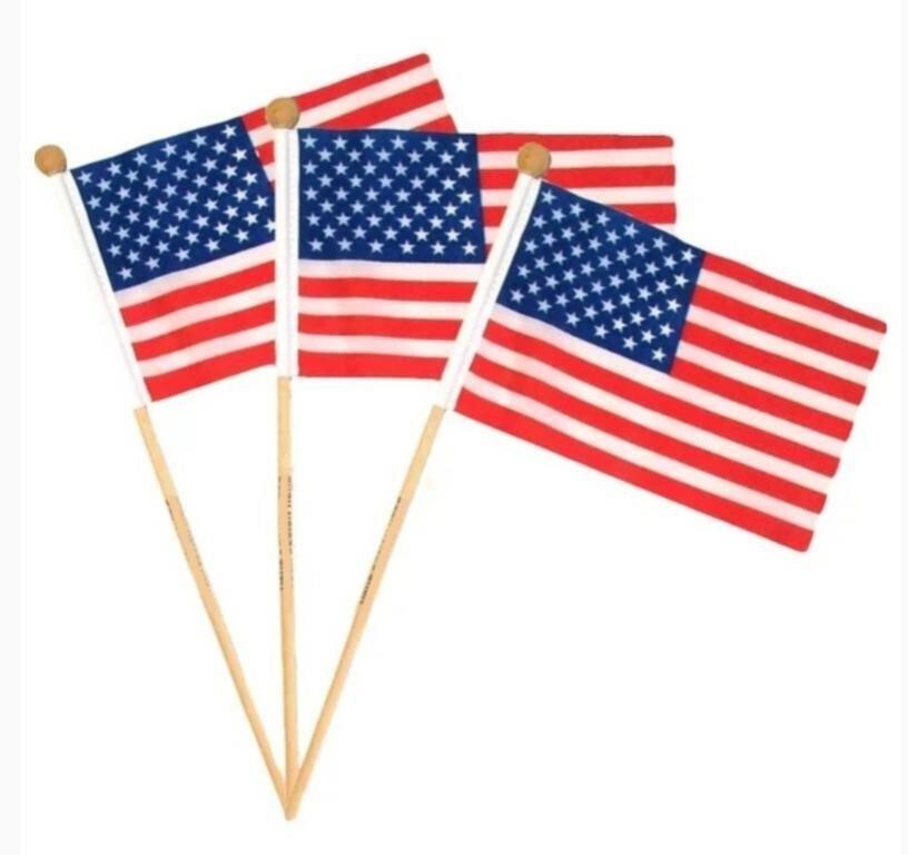 Qty of 140 Handheld Flags 4.5x6 NEW