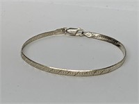 .925 Sterling Silver Serpent Chain Bracelet