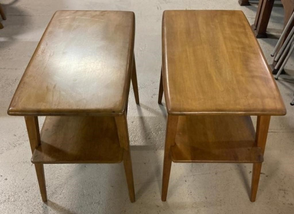 CARE OF HEYWOOD-WAKEFIELD M372 END TABLES