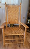 Cane bottom rocking chair