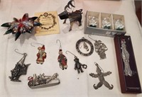 819 - MIXED LOT OF COLLECTOR HOLIDAY ORNAMENTS