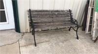 Antique park bench
