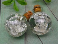 SILVER FLAKES IN BOTTLES ROCK STONE LAPIDARY SPECI