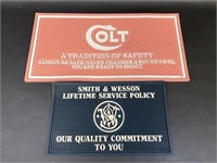 Smith & Wesson and Colt Table Mats