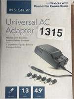 INSIGNIA UNIVERSAL AC ADAPTER RETAIL $20