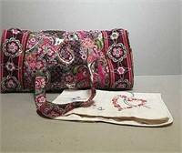 Duffle Bag and Vintage Hanky Bag.