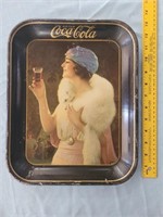 COCA COLA antique original 1925 advertising tray