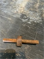 antique woodworking gauge tool