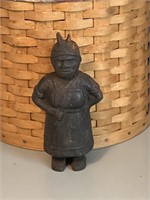 Vintage Cast Iron Coin Bank African?