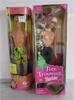 Pair of dolls. 1 Ken and 1 Barbie