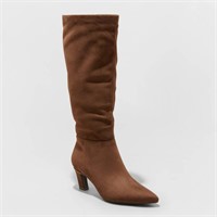 Women's Raye Tall Dress Boots, Dark Brown 7.5 $31