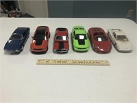 6 Die Cast Model Cars