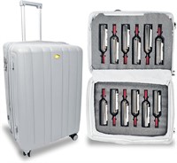 Wine Suitcase  12 Bottle Capacity  TSA Lock