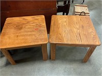 2 26” by 26” end tables