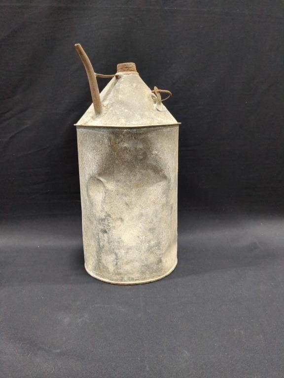Antique Galvanized kerosene Can