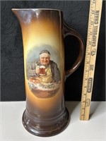 Antique Ioga Warwick A-1 Portrait 13" Pitcher