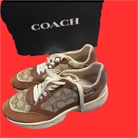 Original Coach Monogram Suede Sneakers 7.5