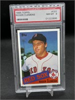 1985 TOPPS ROGER CLEMENS #181 ROOKIE CARD PSA 8