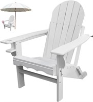 B8530  Plastic Adirondack Chairs with Cup Holder,