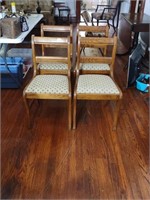 Set of 4 vtg chairs. Will need to be cleaned or