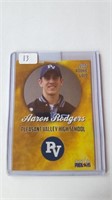 The first Aaron Rodgers card 2002 High school Card