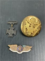 3 Military Pins