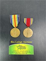 WW1 and WW2 US Victory Medals