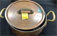 FRENCH COPPER POT AND LID